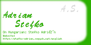 adrian stefko business card